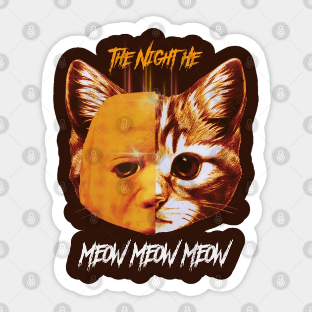 Meow Myers Sticker by Frajtgorski